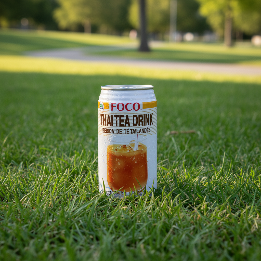 FOCO Thai Tea Dose 350 ml im Gras