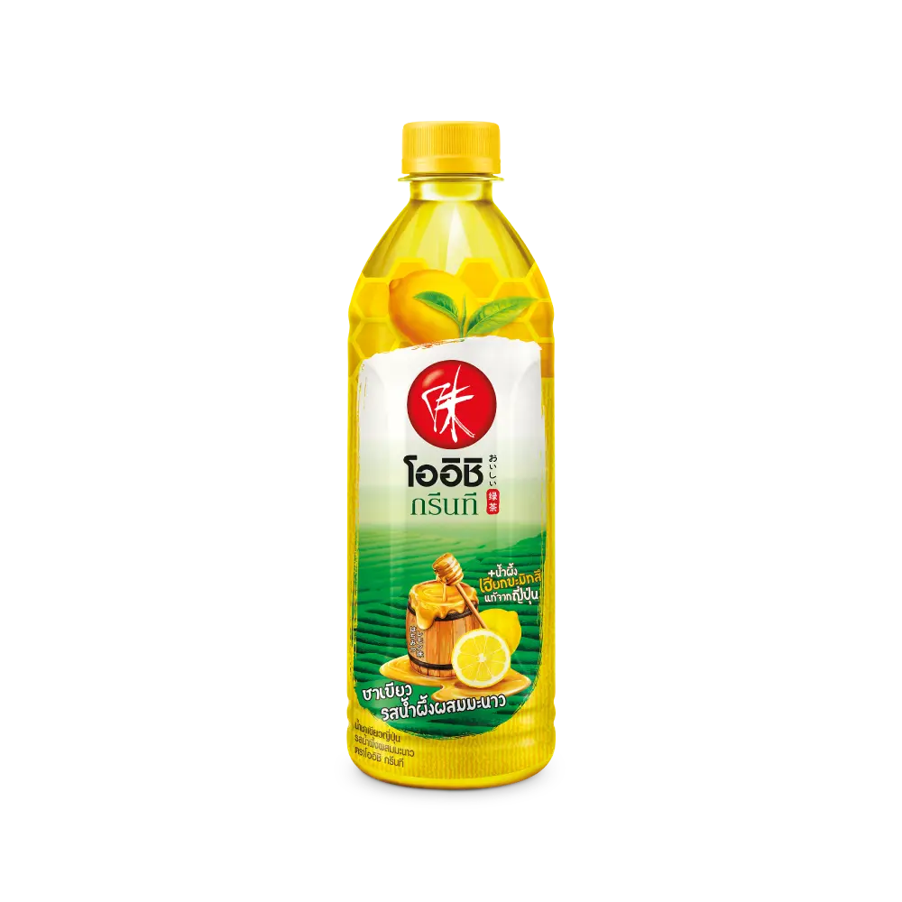 Oishi Greentea Gelb Honig Zitrone Thai Version 500ml von Kimao