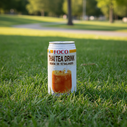 FOCO Thai Tea Dose 350 ml im Gras