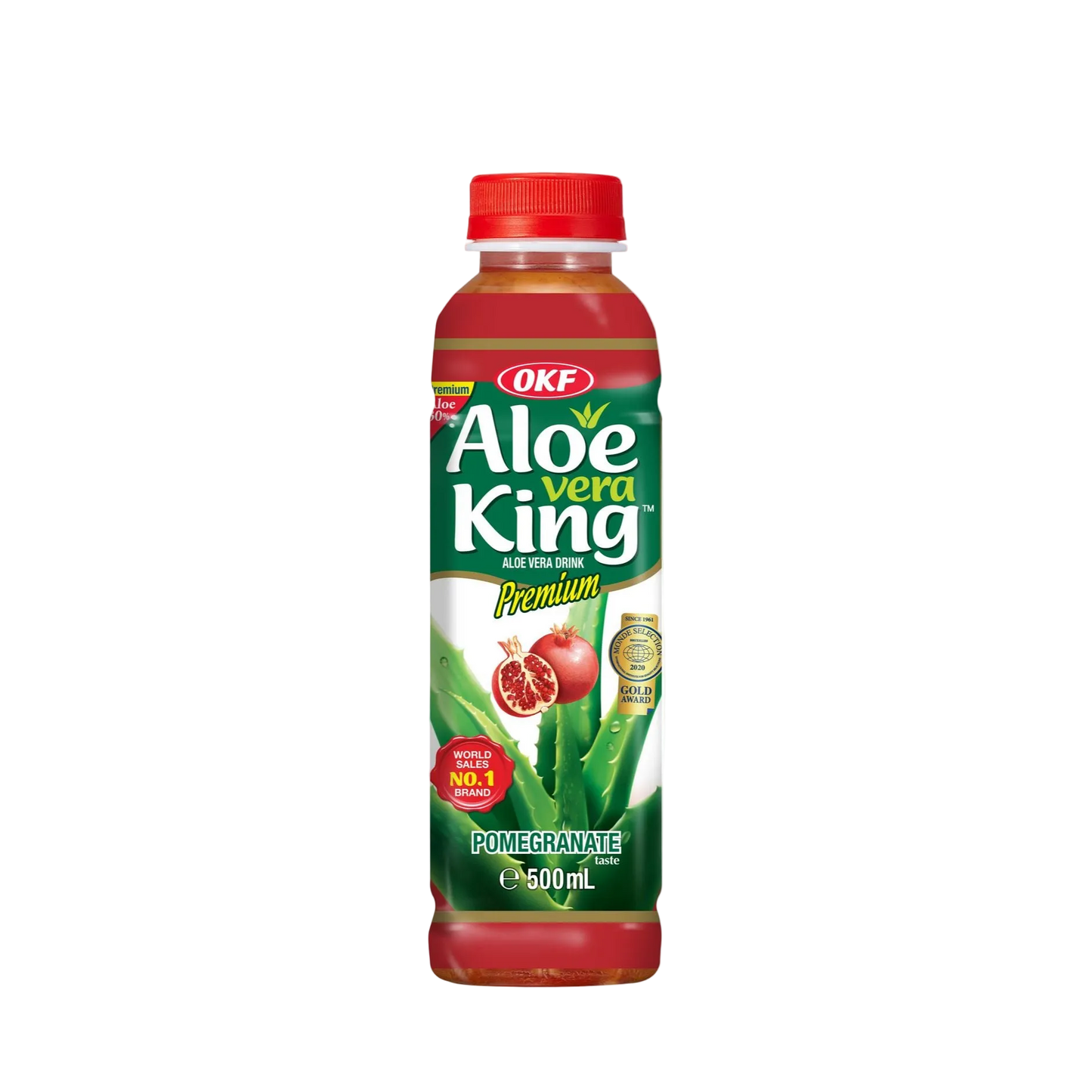 OKF Aloe Vera King Pomegranate Karton mit 20 Flaschen à 500 ml aus Südkorea