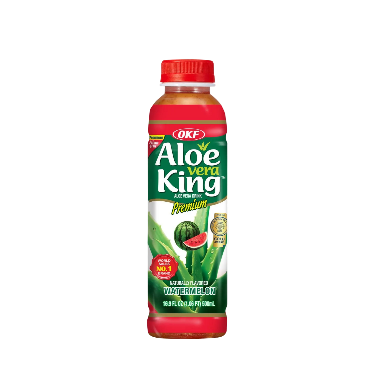 OKF Aloe Vera King Watermelon Karton mit 20 Flaschen à 500 ml aus Südkorea