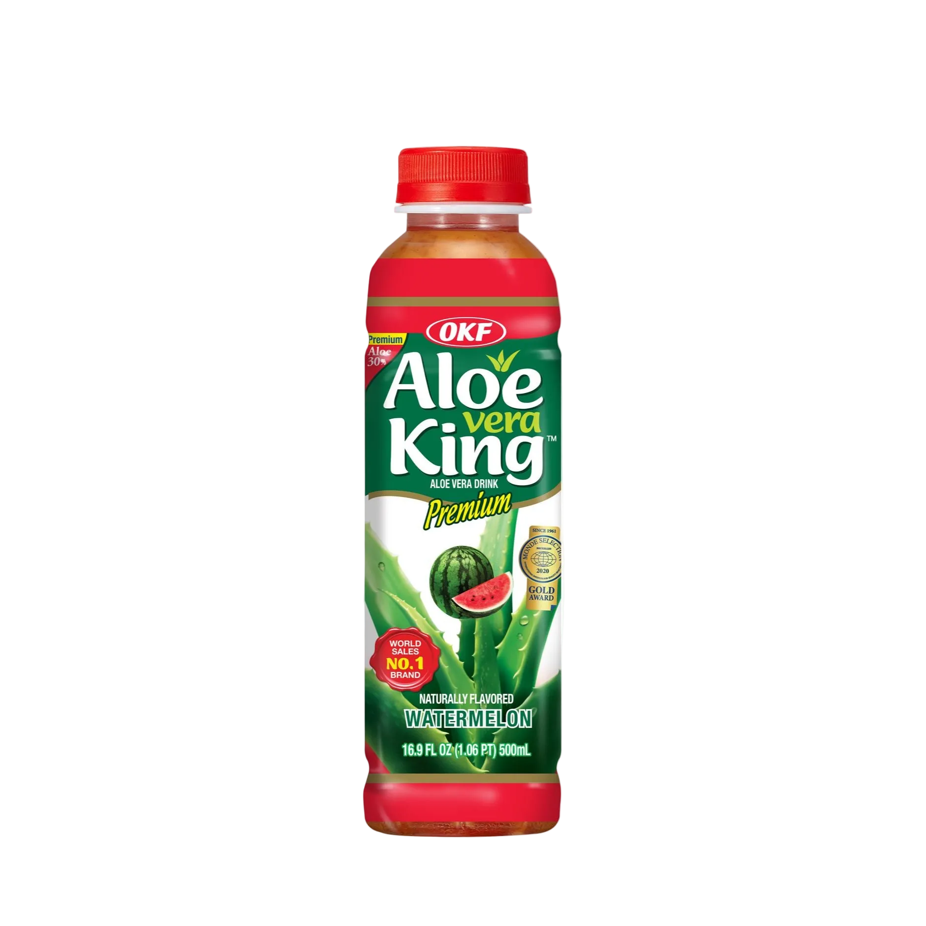 OKF Aloe Vera King Watermelon Karton mit 20 Flaschen à 500 ml aus Südkorea