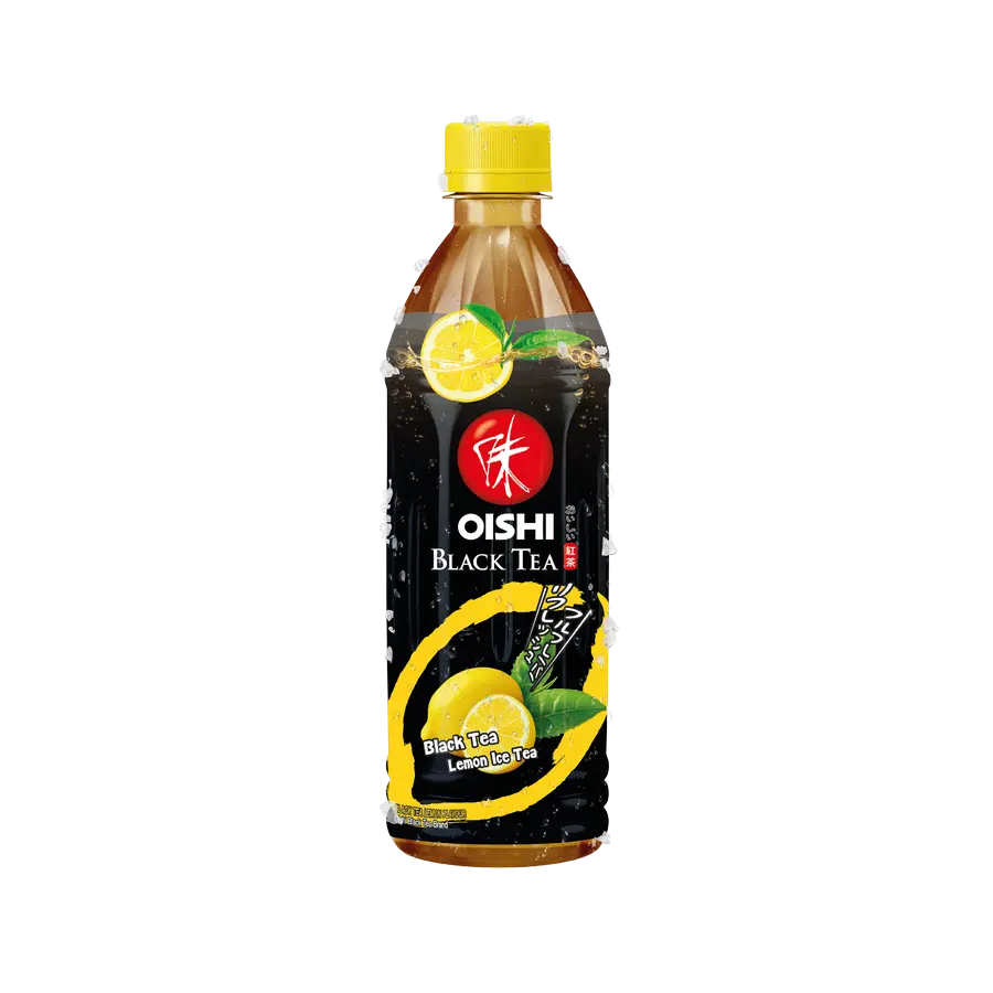 Oishi Schwarztee Zitrone Thai Version 500ml Flasche Kimao